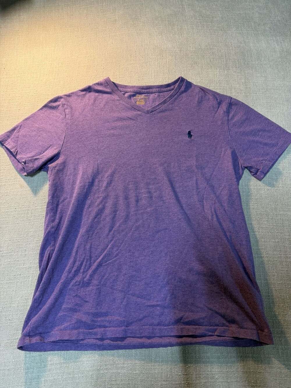 Polo Ralph Lauren Men's Purple Heather V-Neck T-Shirt Size M